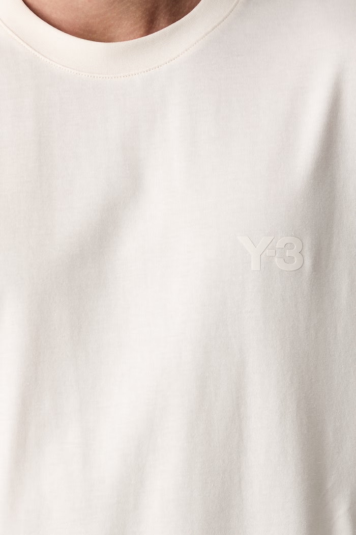 Y-3 REG SS TEE T-shirt bawełniany męski KQ9782.M beżowy