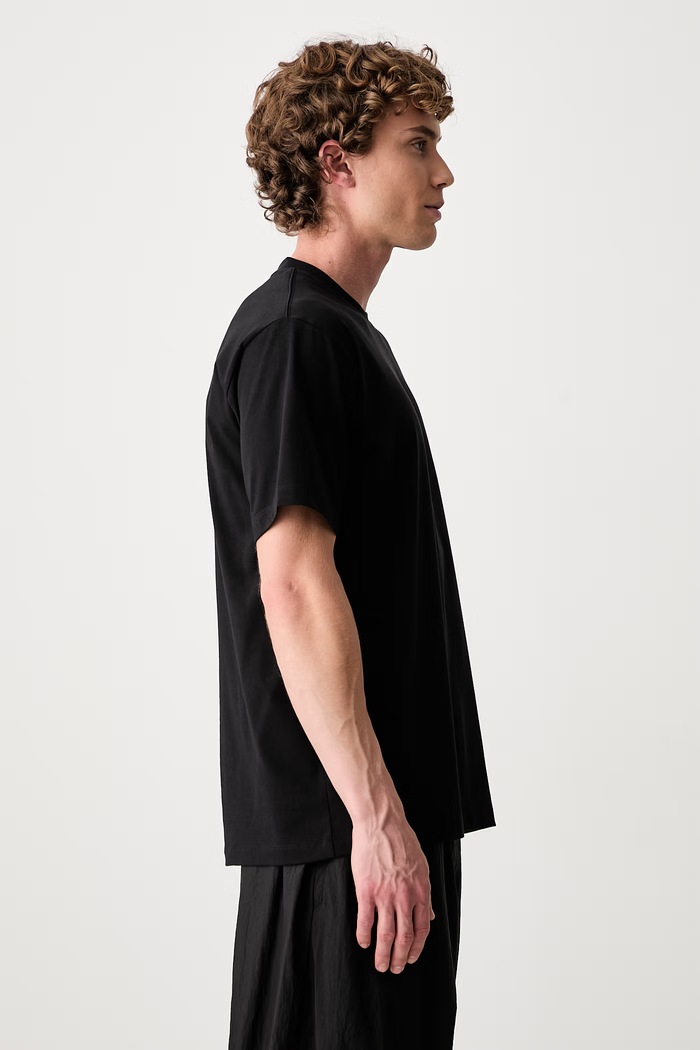 Y-3 GRD 3S SS TEE T-shirt bawełniany męski czarny KQ8600