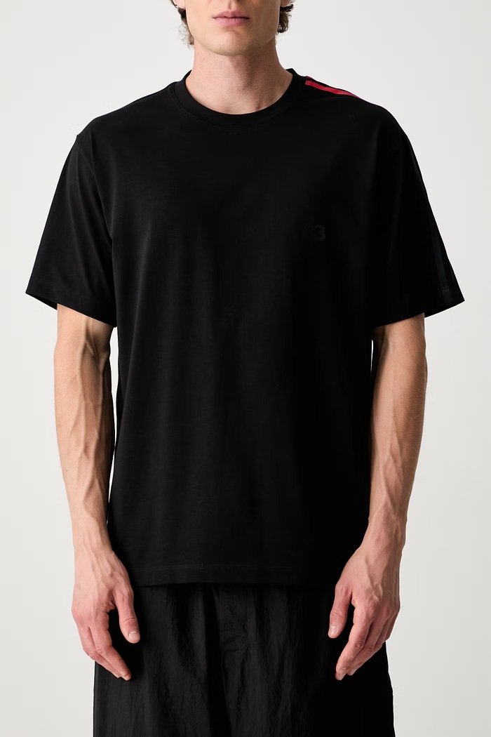 Y-3 GRD 3S SS TEE T-shirt bawełniany męski KQ8600 czarny