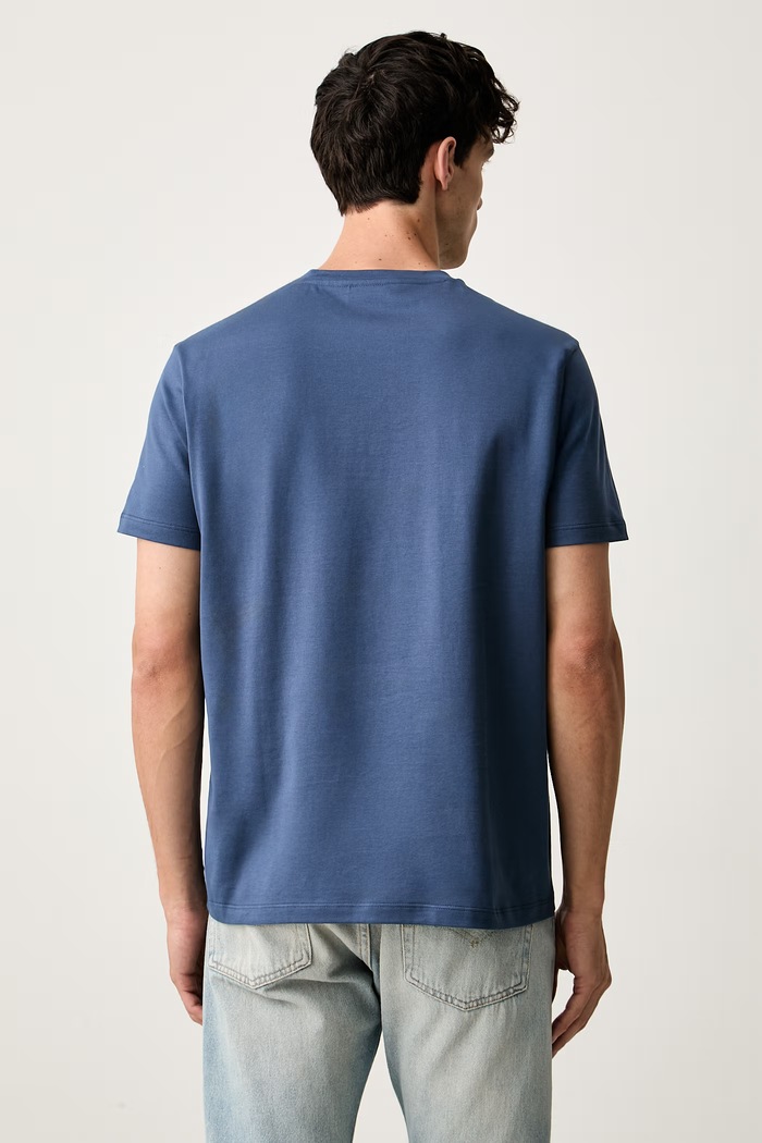 Odzież Paul&Shark T-shirt męski bawełniany 16311617 niebieski