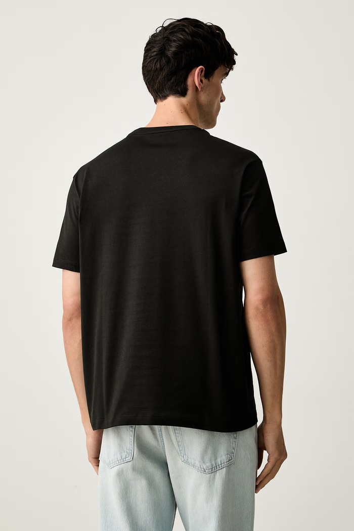 Odzież Paul&Shark T-shirt męski bawełniany 16311602 czarny