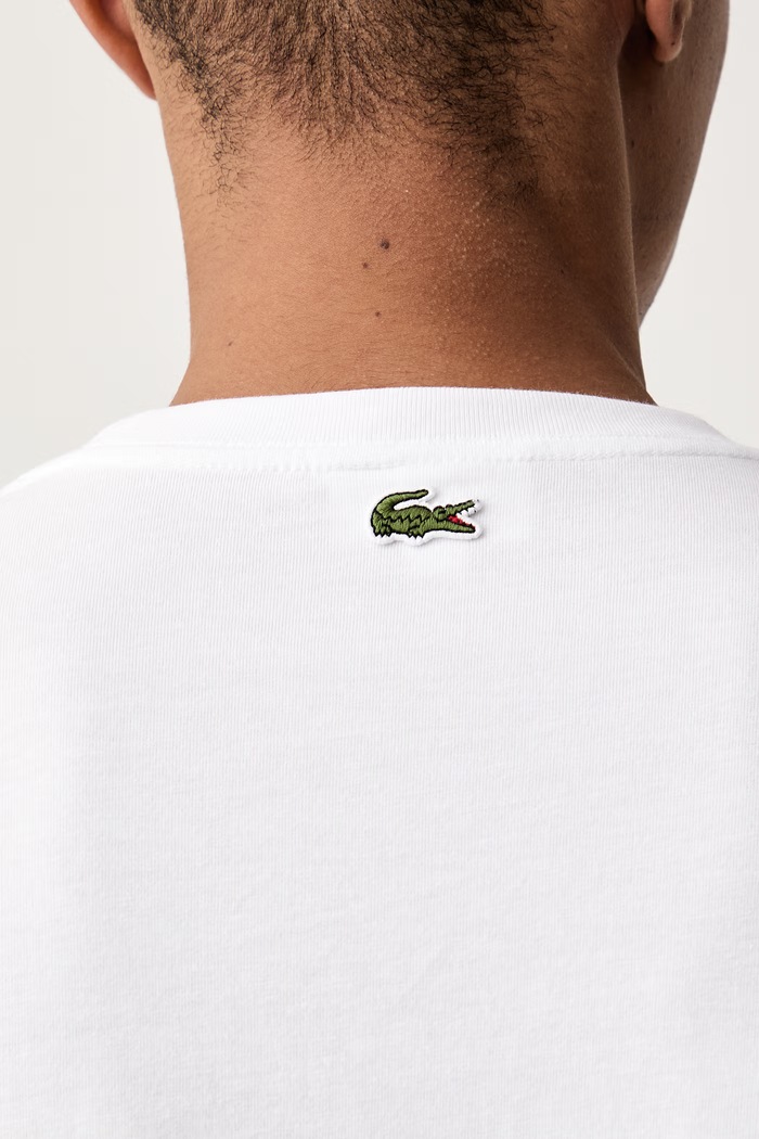 Lacoste T-shirt męski bawełniany TH5634 biały