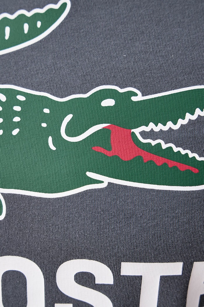 T-shirt męski bawełniany Lacoste niebieski TH5634