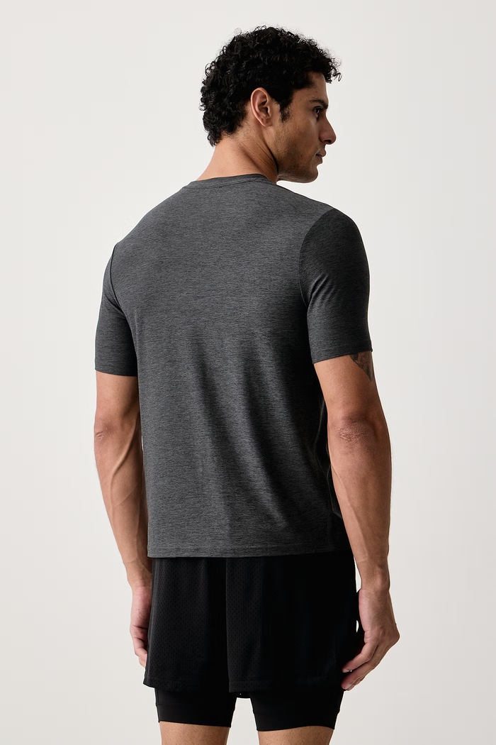 Odzież Skechers T-shirt treningowy męski GODRI ALL DAY TEE TS107 szary