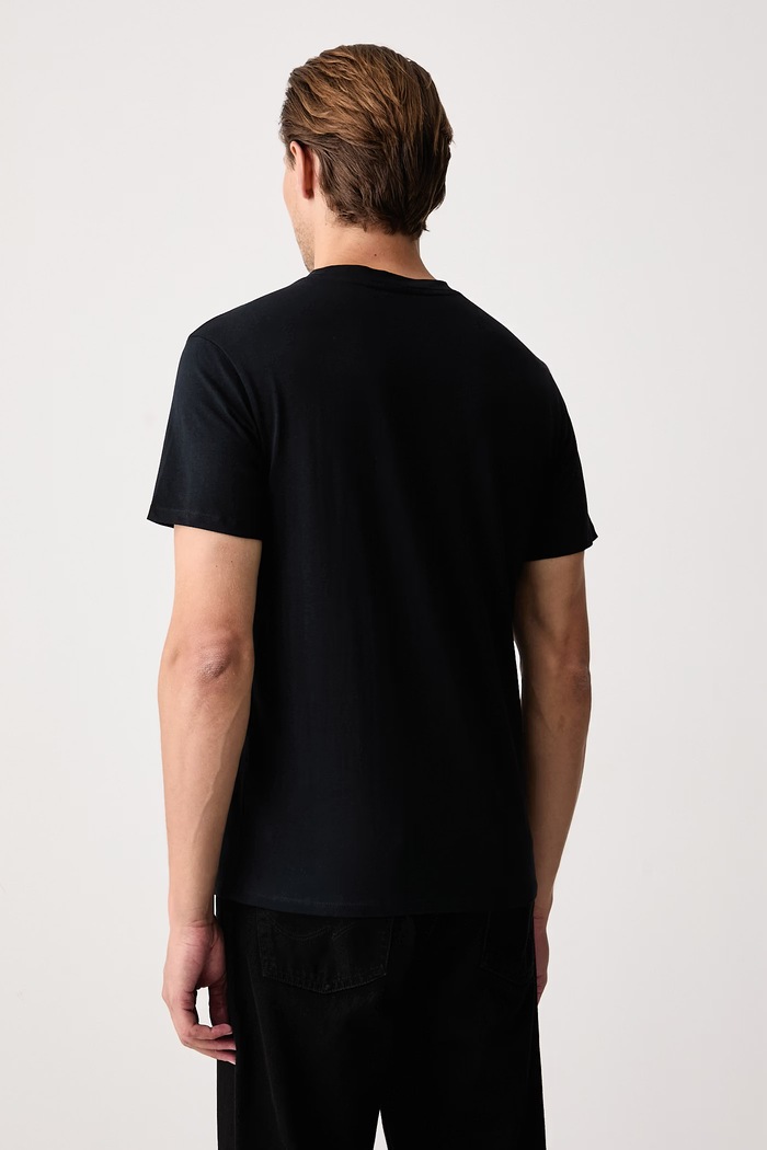 Odzież United Colors of Benetton T-shirt basic męski bawełniany z elastanem 2-pack 3G682M002 szary