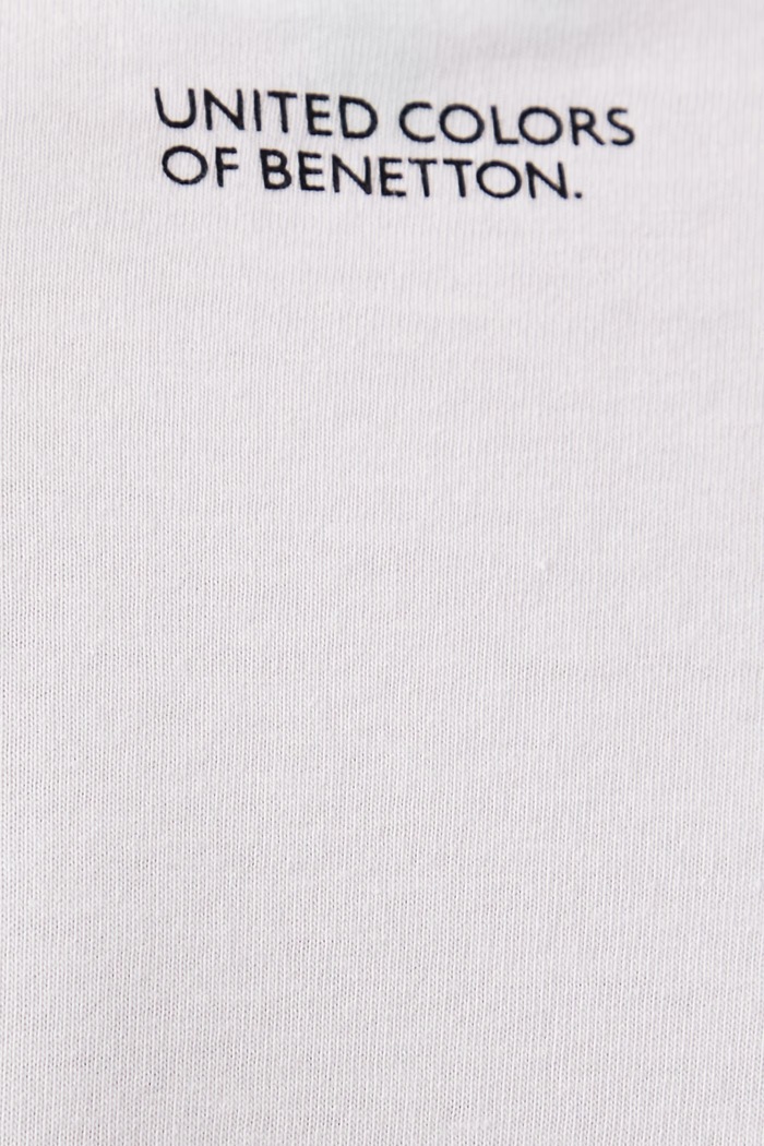 Tričko pánske bavlnené United Colors of Benetton 3MI5U10CO biela