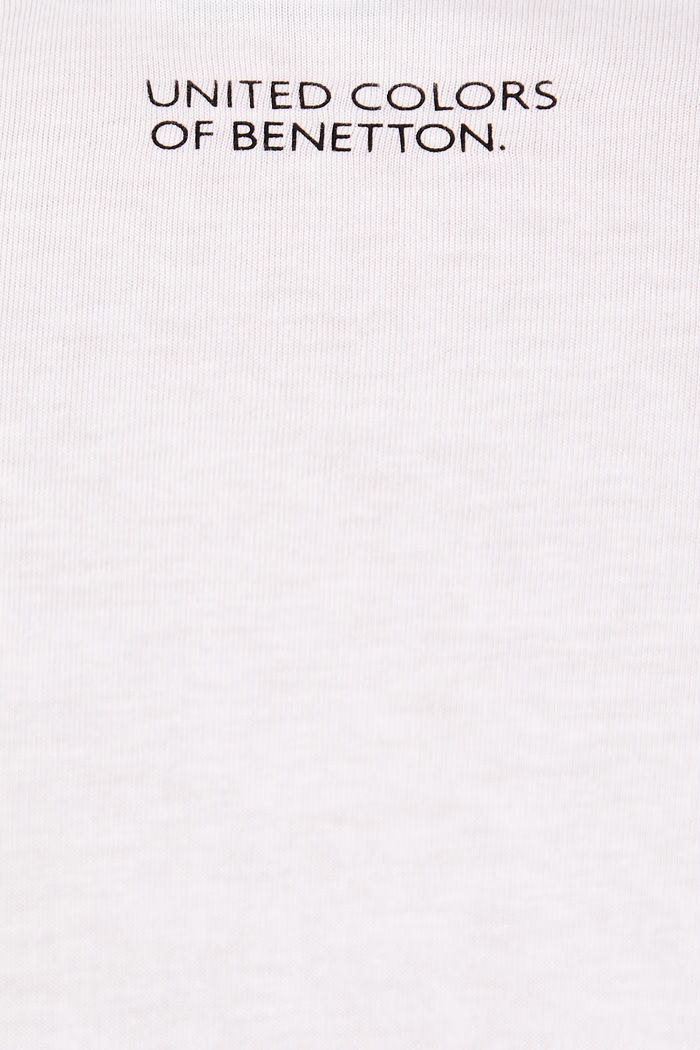 Tričko pánske bavlnené United Colors of Benetton biela 39VFU10CP