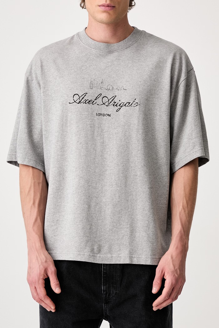 Axel Arigato LDN Sky T-shirt bawełniany męski A4412001 szary