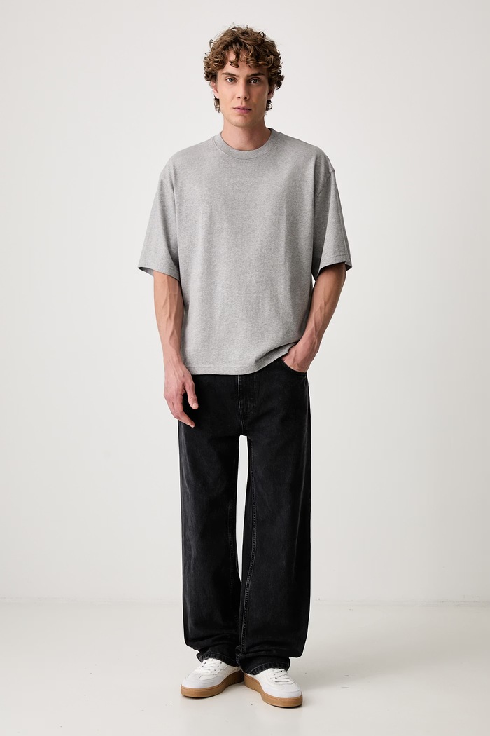 Axel Arigato Baseline T-shirt męski bawełniany A4200001 szary AW26