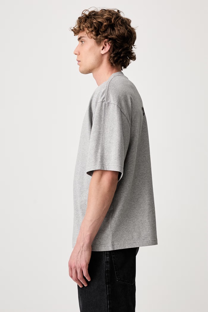 Odzież Axel Arigato Baseline T-shirt męski bawełniany A4200001 szary