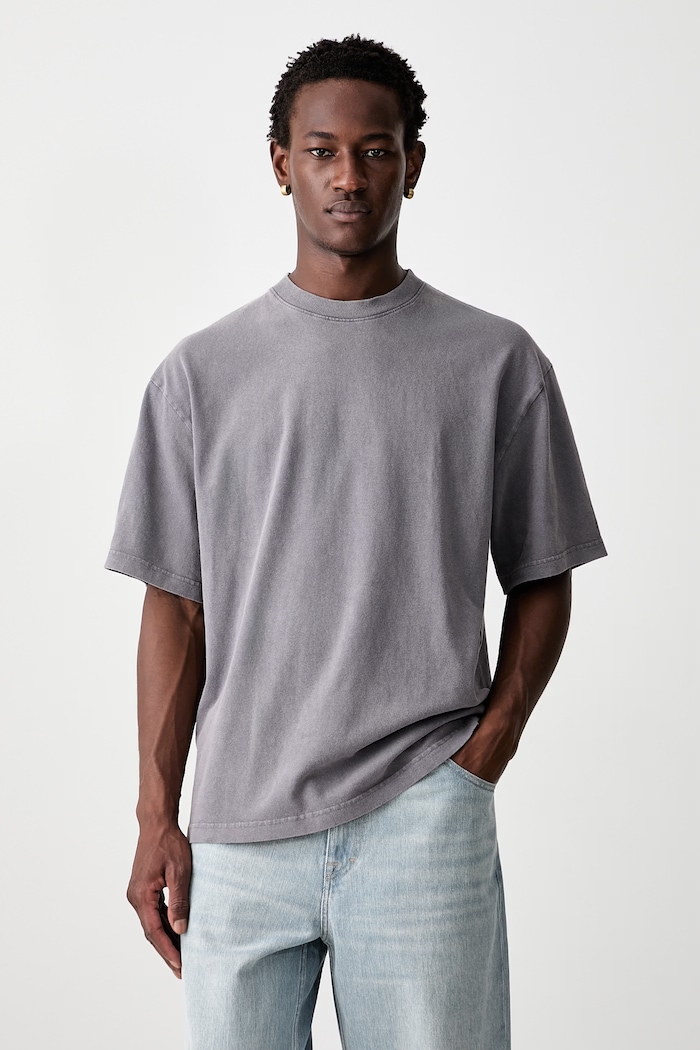 Odzież Axel Arigato Hayden Reverse T-shirt bawełniany męski A4198002 szary