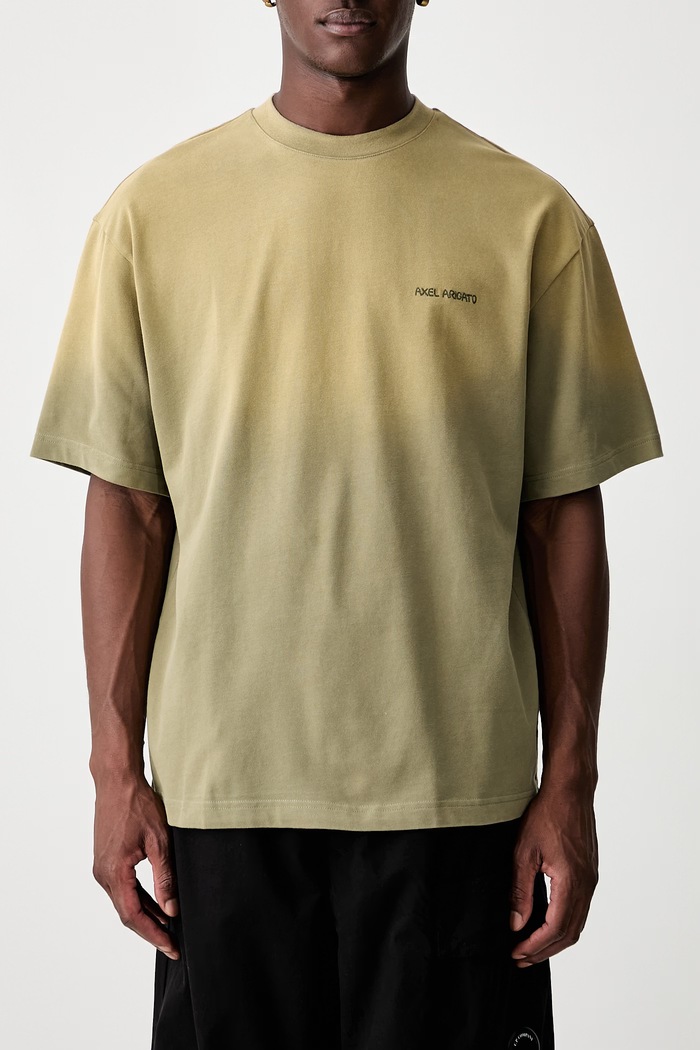 Axel Arigato T-shirt bawełniany męski A3458004 zielony