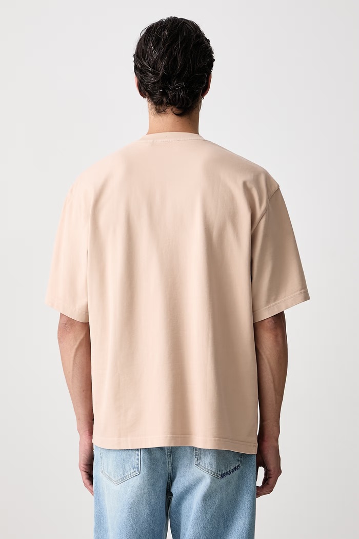 Odzież Axel Arigato T-shirt bawełniany męski A3118009 beżowy