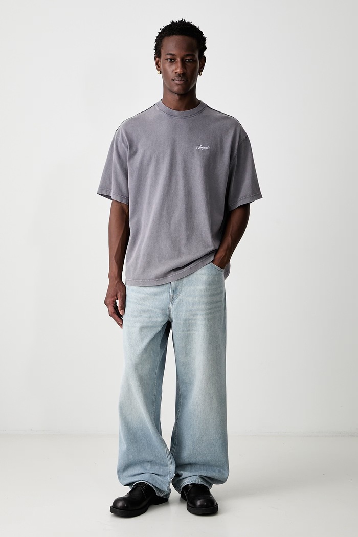 Axel Arigato T-shirt męski bawełniany A2681014 szary AW26