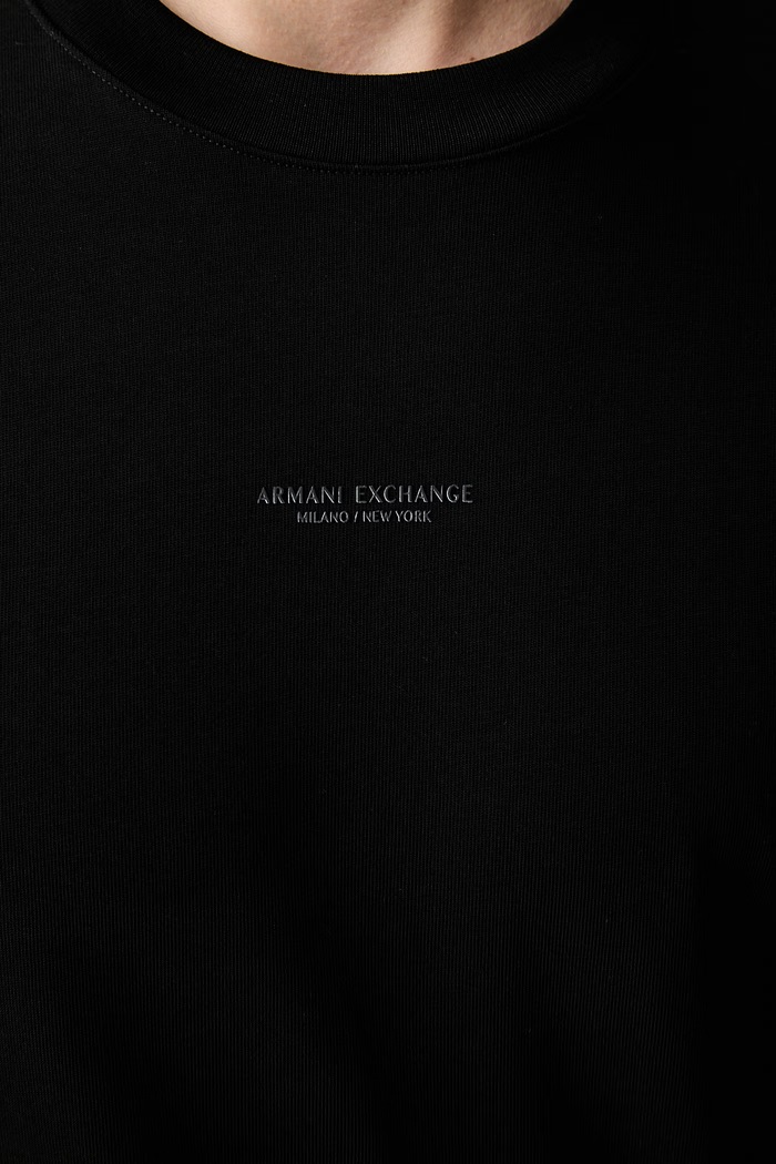 Armani Exchange basic majica kratkih rukava ženska pamučna XM003560.AF28670 crna