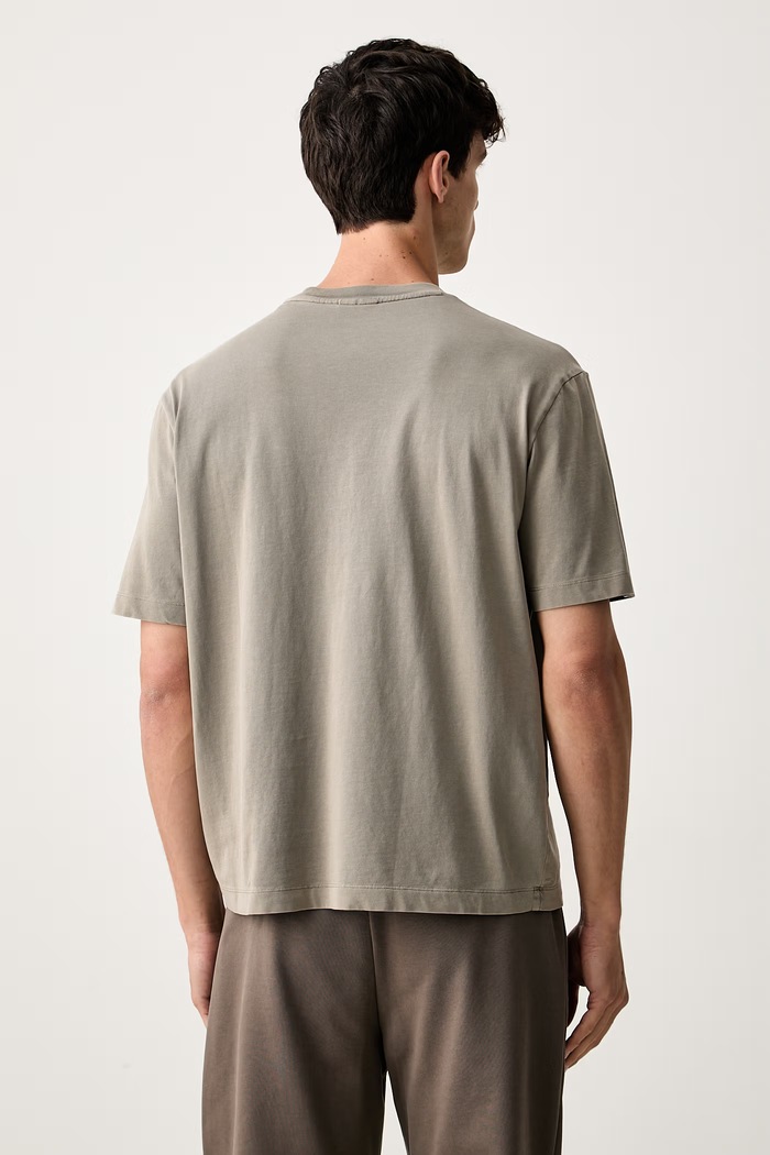 Odzież Armani Exchange T-shirt męski bawełniany XM003404.AF16283 beżowy