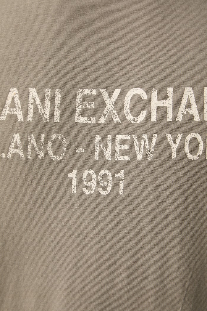 Armani Exchange T-shirt męski bawełniany XM003404.AF16283 beżowy