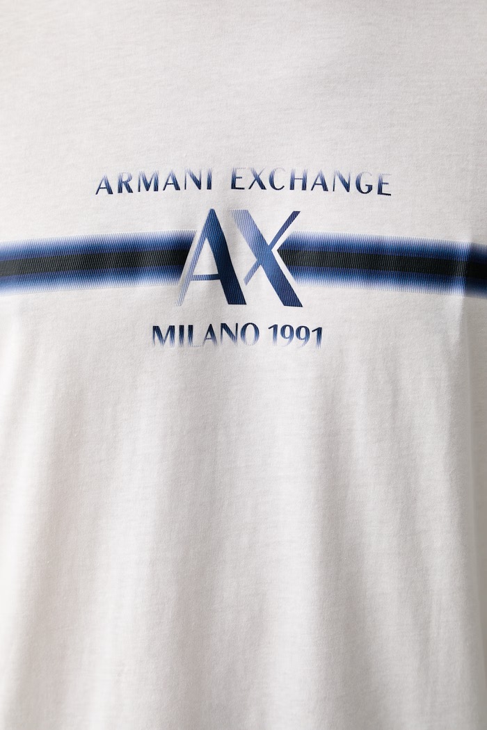Armani Exchange T-shirt męski bawełniany XM003103.AF10356 biały