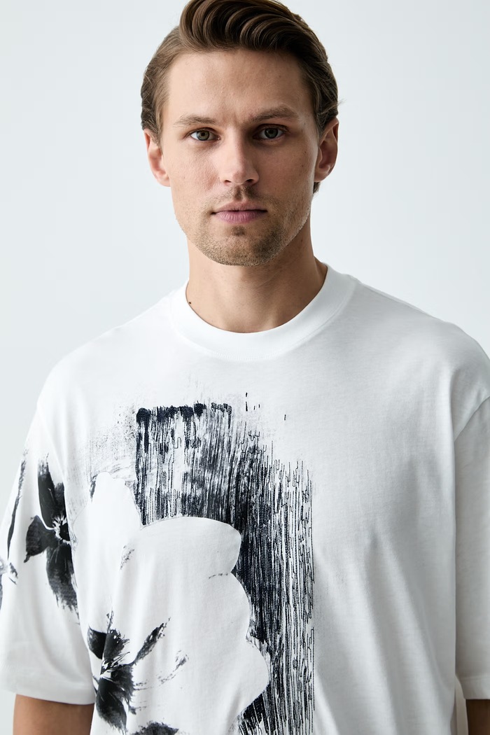 Armani Exchange T-shirt męski bawełniany biały XM003066.AF10356
