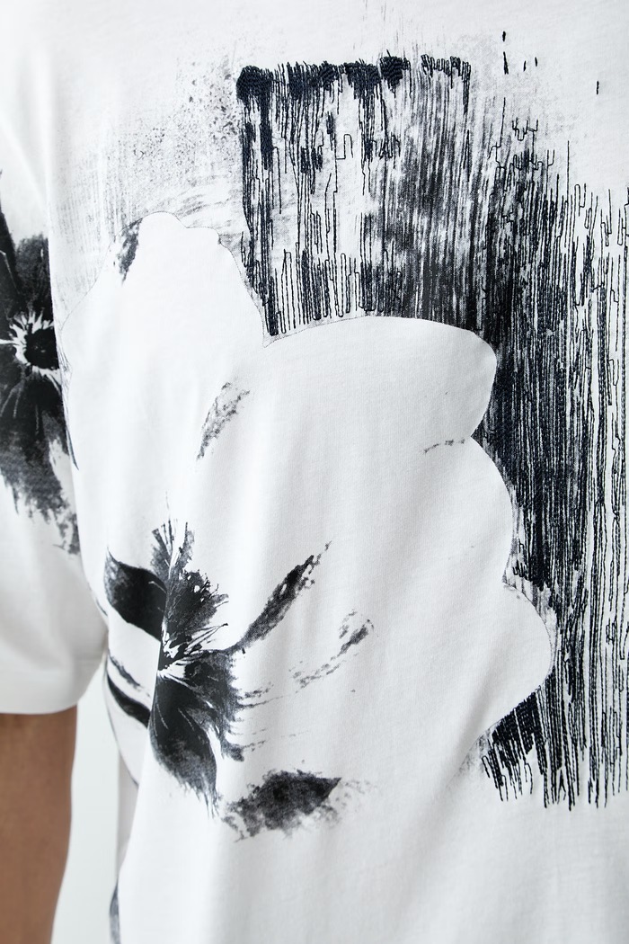 Armani Exchange T-shirt męski bawełniany XM003066.AF10356 biały