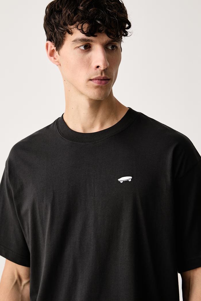 Vans T-shirt ανδρικό βαμβακερό μαύρο VN0010FKBLK1