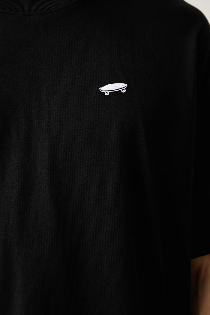 Vans T-shirt ανδρικό βαμβακερό VN0010FKBLK1 μαύρο