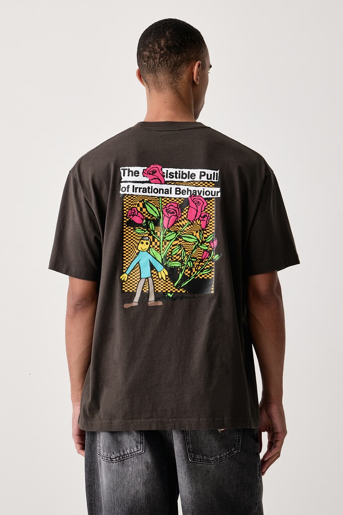 Vans T-shirt męski bawełniany Checkerboard Behaviour szary VN000U5SEMV1