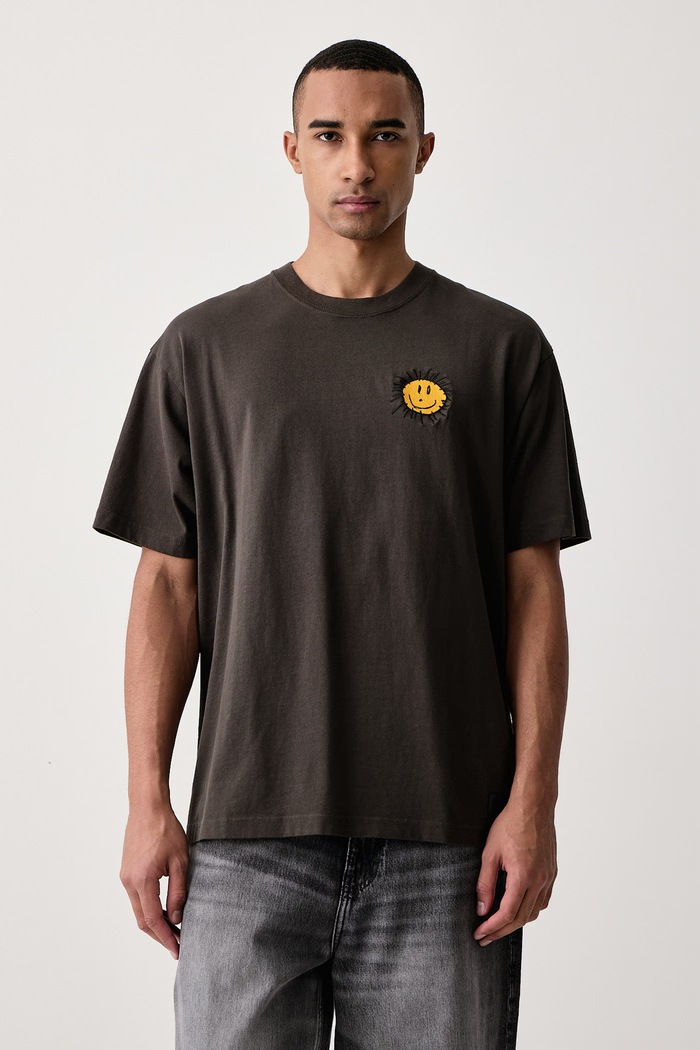 Odzież Vans T-shirt męski bawełniany Checkerboard Behaviour VN000U5SEMV1 szary
