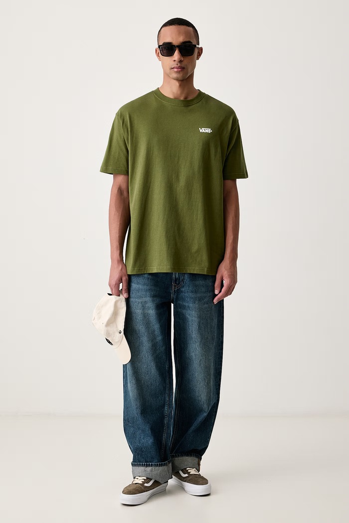 Vans T-shirt ανδρικό βαμβακερό VN000TBXGRK1 πράσινο AW26