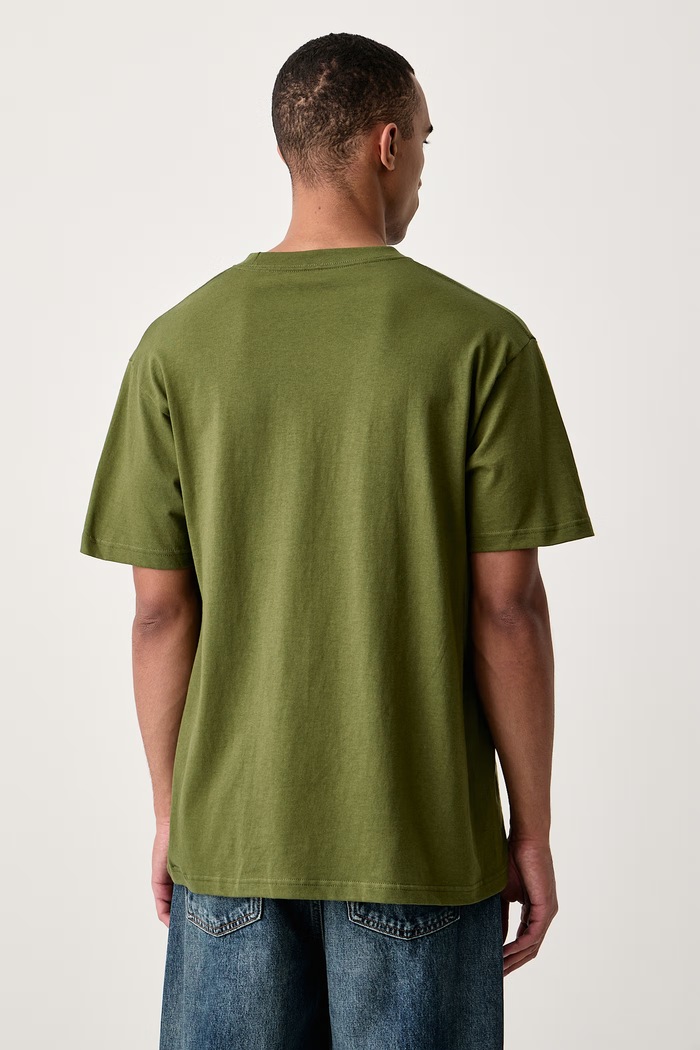 Ρούχα Vans T-shirt ανδρικό βαμβακερό VN000TBXGRK1 πράσινο