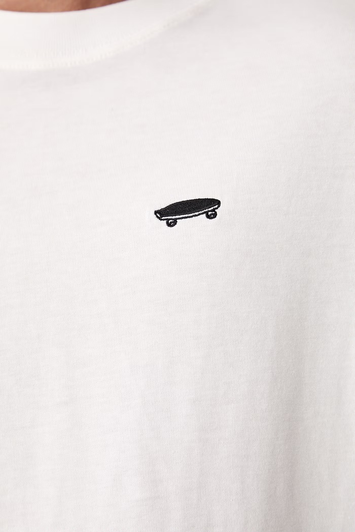 Vans T-shirt męski bawełniany VN0010FKWHT1 biały
