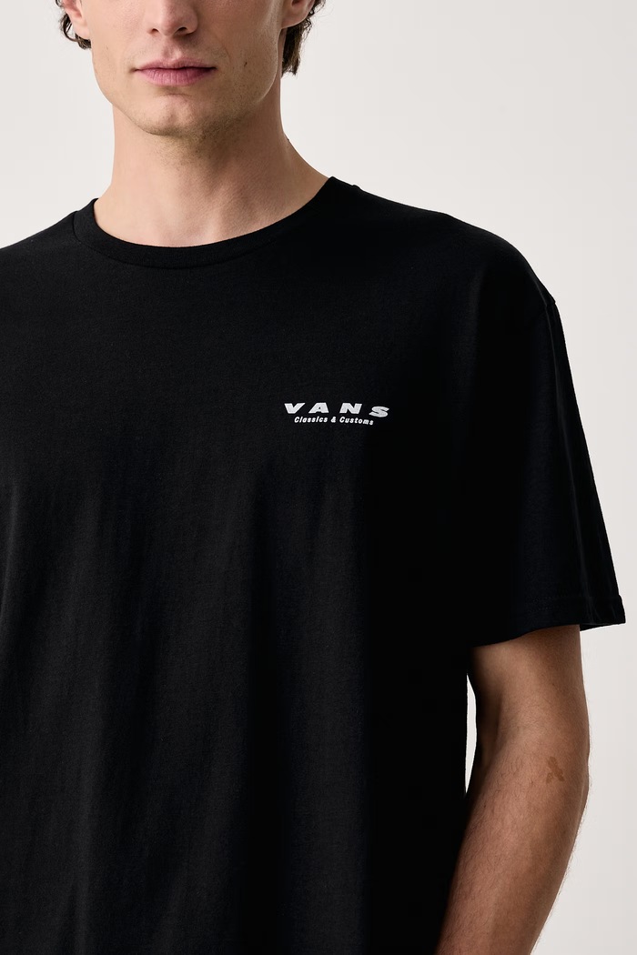 Тениска мъжка от памук Vans VN000XT1BLK1 черен