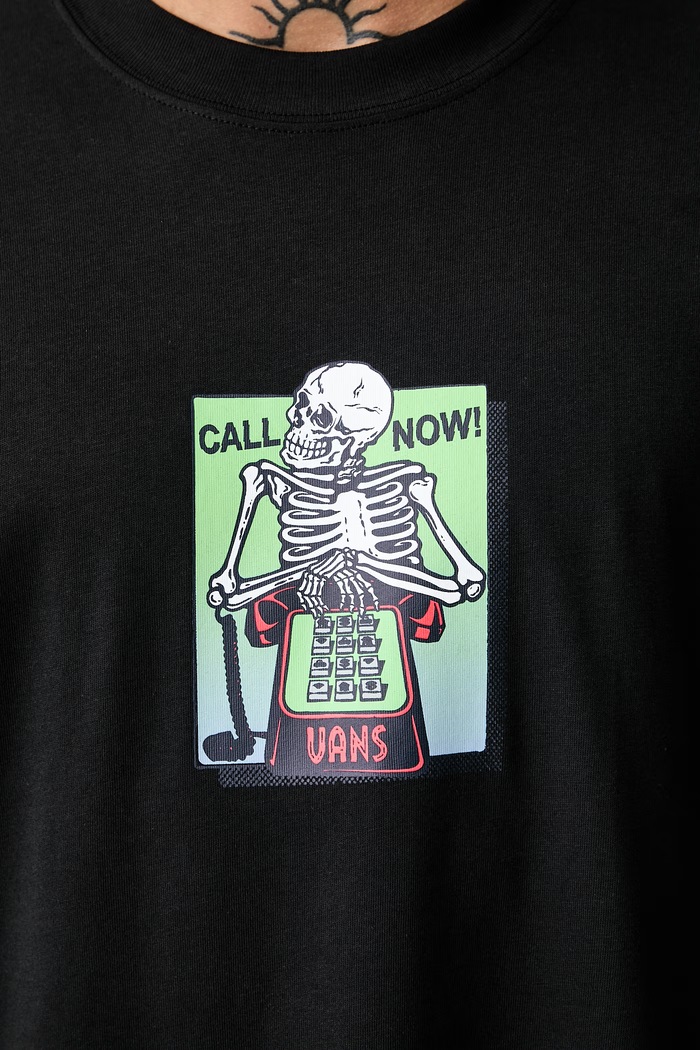 Vans majica za muškarce od pamuka VN0010G0BLK1 crna