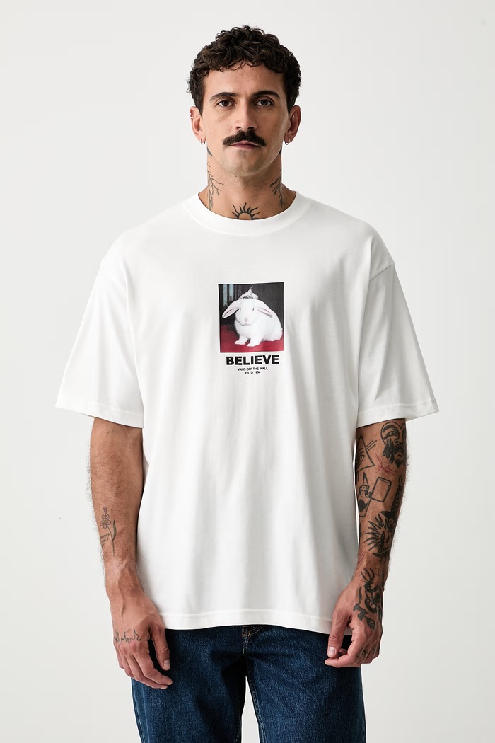 Vans majica za muškarce od pamuka bijela VN0010FXWHT1