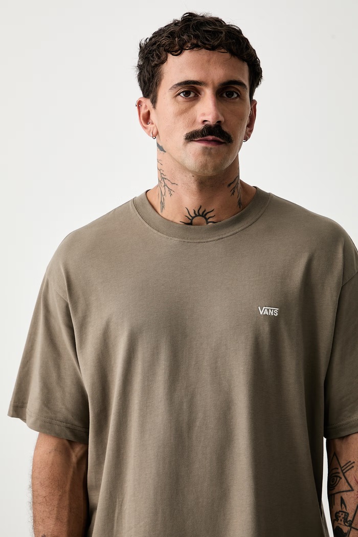 Vans T-shirt męski bawełniany beżowy VN0010FF9JC1