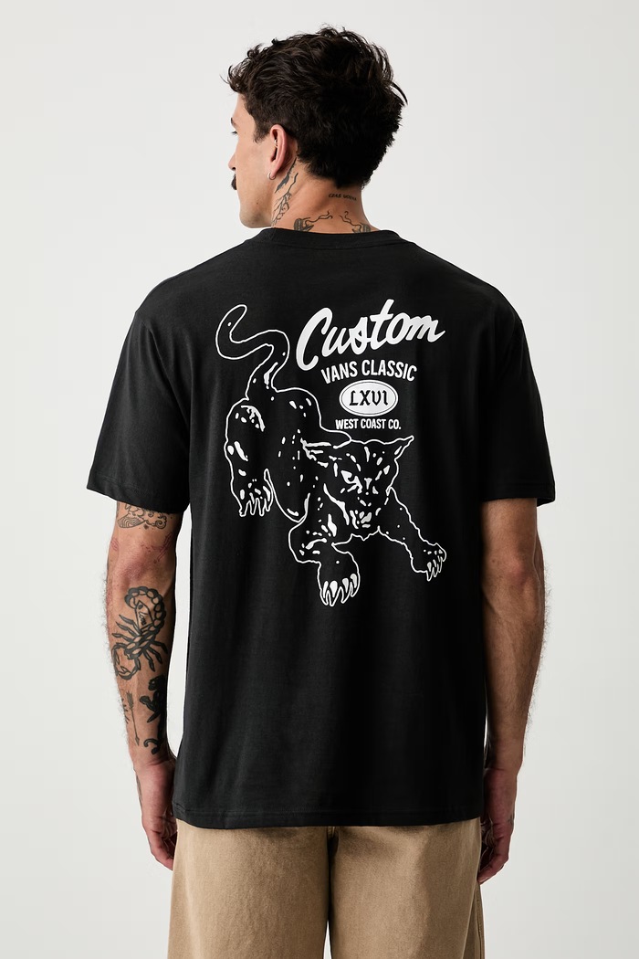 Vans tričko pánské bavlněné černá VN000X2SBLK1