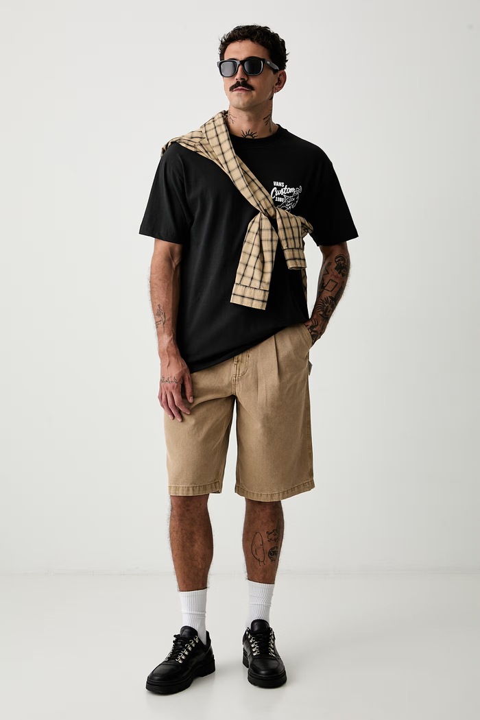 Vans tričko pánské bavlněné VN000X2SBLK1 černá AW26