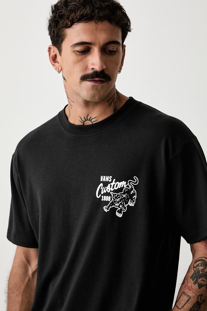 Vans tričko pánské bavlněné černá VN000X2SBLK1