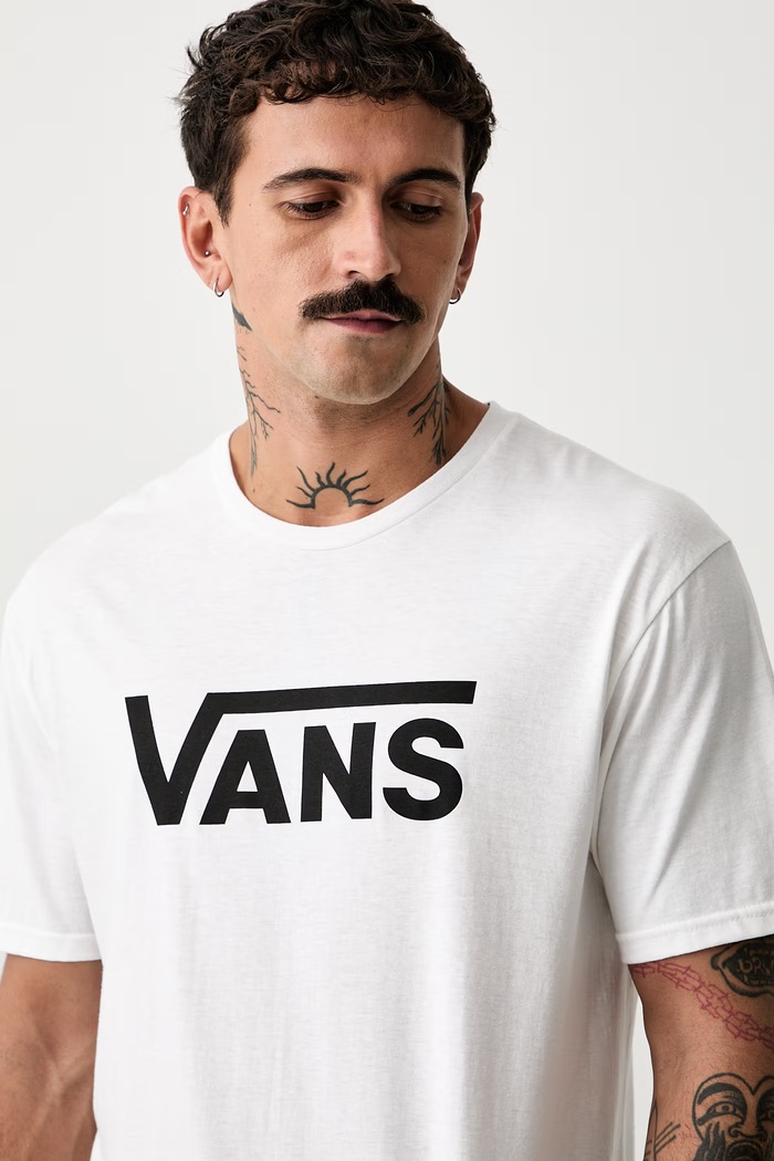 Vans T-shirt ανδρικό βαμβακερό λευκό VN000KMZYB21