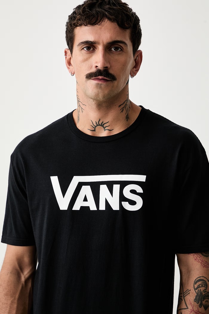 Vans majica za muškarce od pamuka crna VN000KMZY281