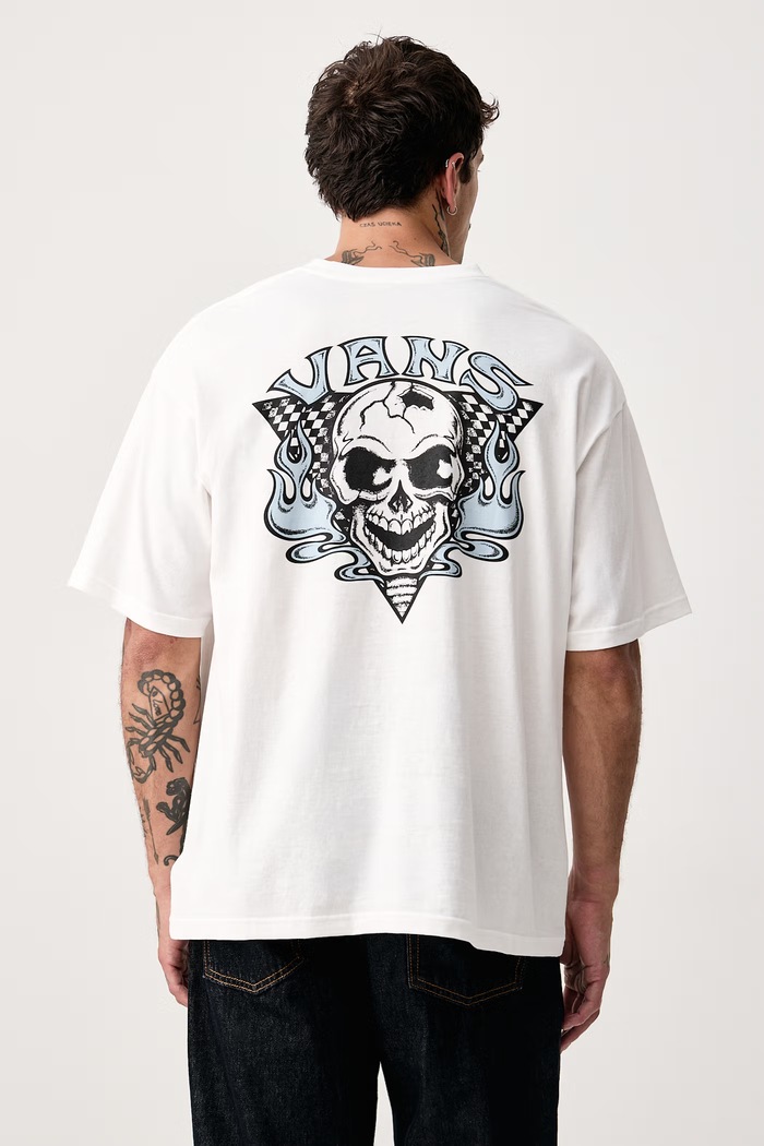 Vans T-shirt ανδρικό βαμβακερό λευκό VN000WZ5WHT1