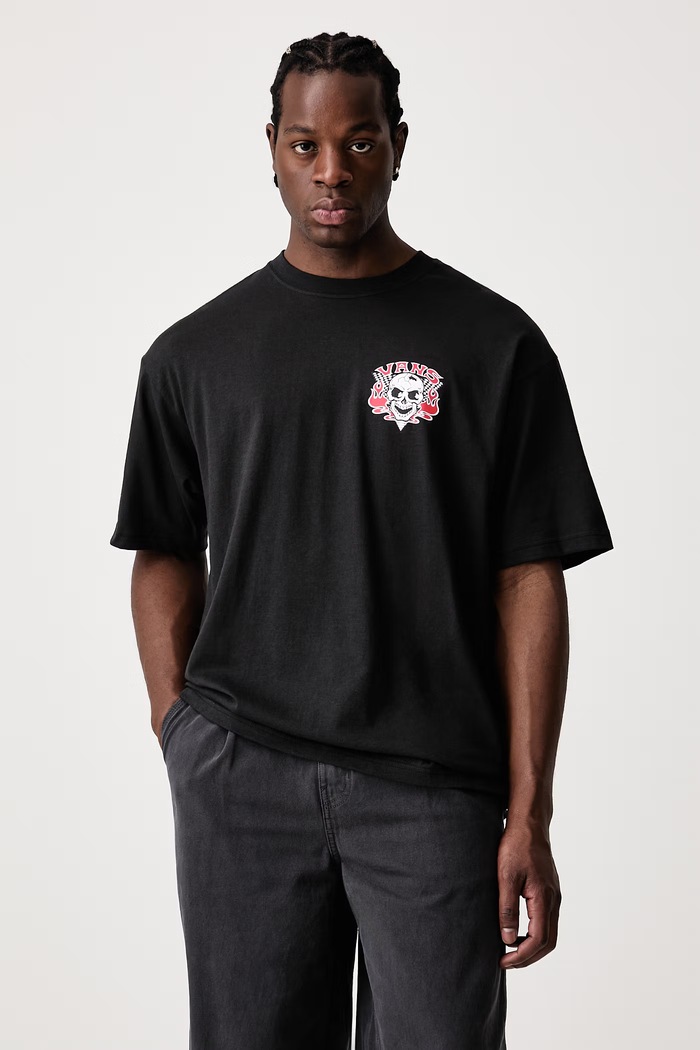 Oblečení Vans Tričko pánské bavlněné VN000WZ5BLK1 černá