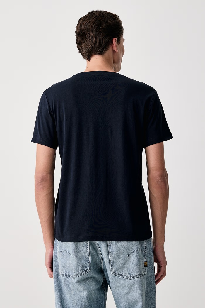 Odzież Trussardi T-shirt męski bawełniany G0868000259N granatowy