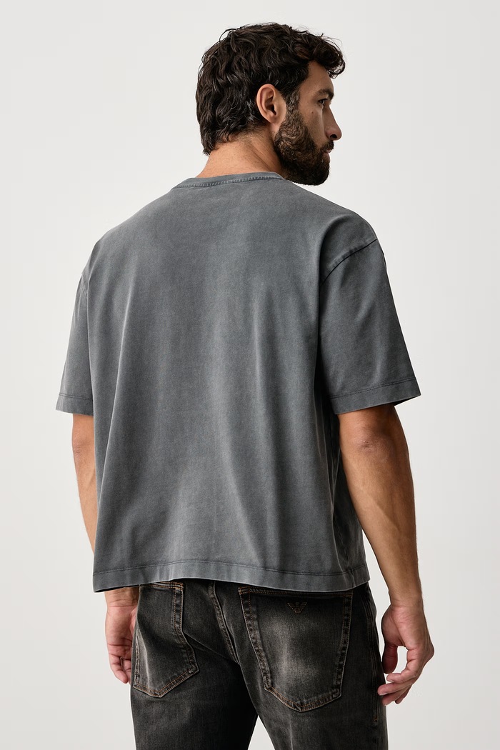 Odzież Trussardi T-shirt męski bawełniany G0758000232N szary