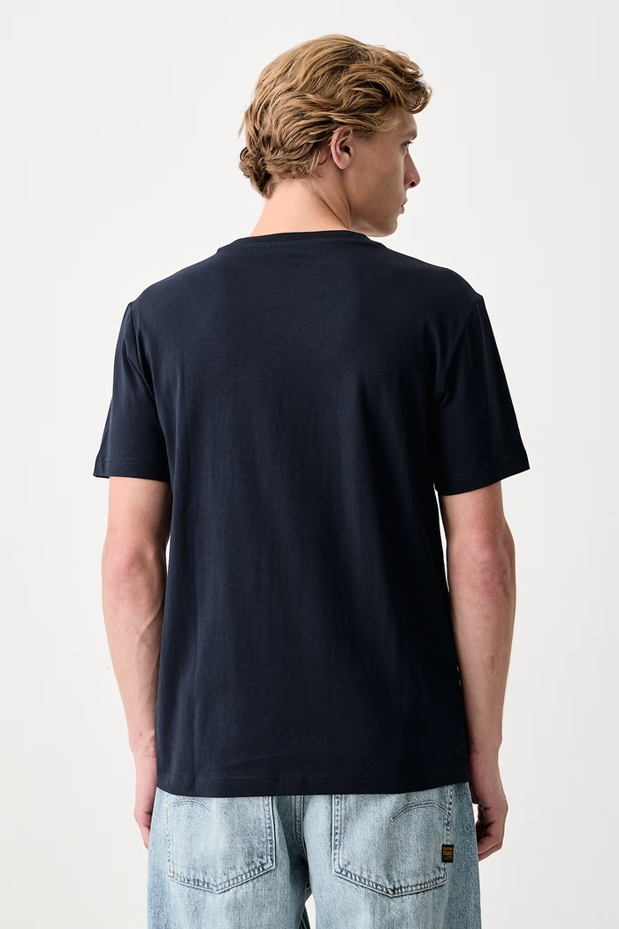 Odzież Trussardi T-shirt męski bawełniany G0858000258N granatowy