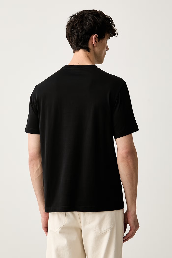 Odzież Emporio Armani T-shirt męski bawełniany EM007283.AF29523 czarny