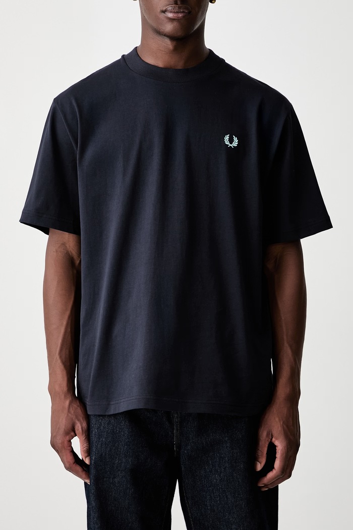 Fred Perry T-shirt męski bawełniany M3413.608 granatowy