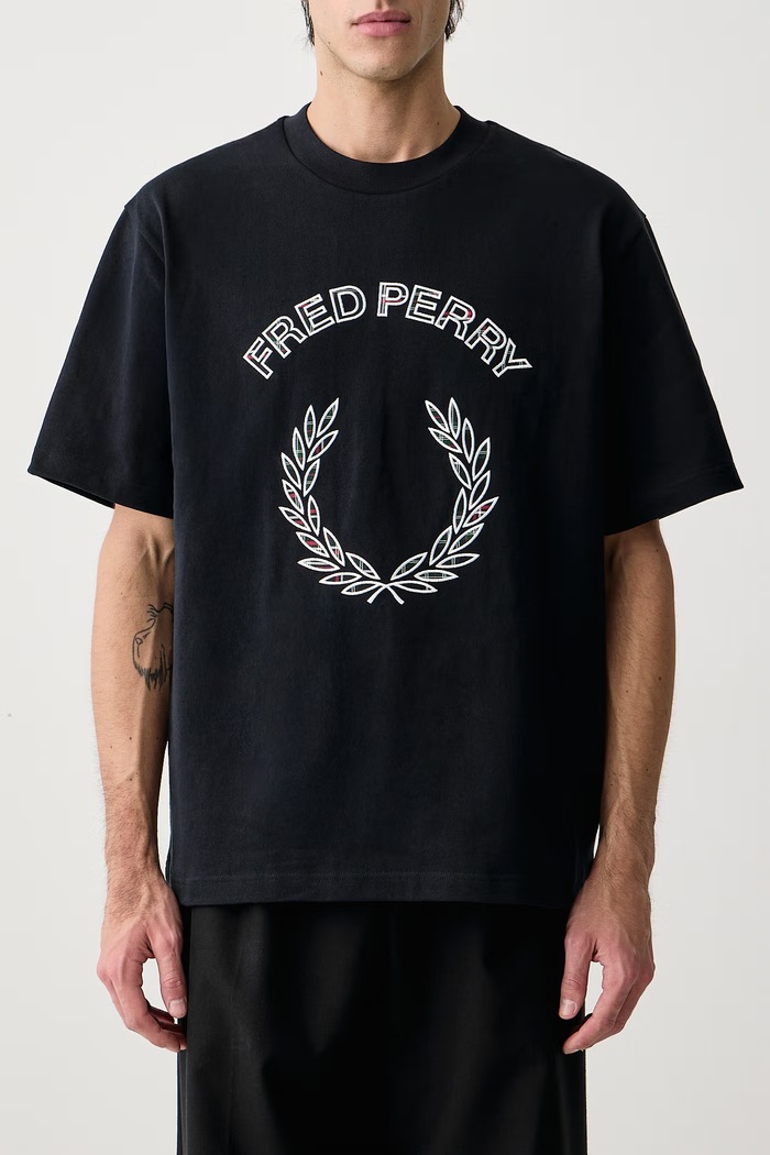 T-shirt męski bawełniany Fred Perry granatowy M3417.608