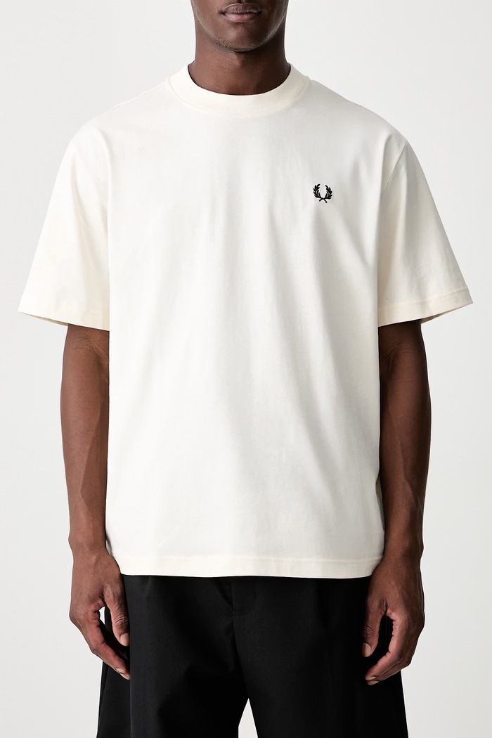 Fred Perry T-shirt męski bawełniany M3491.560 beżowy