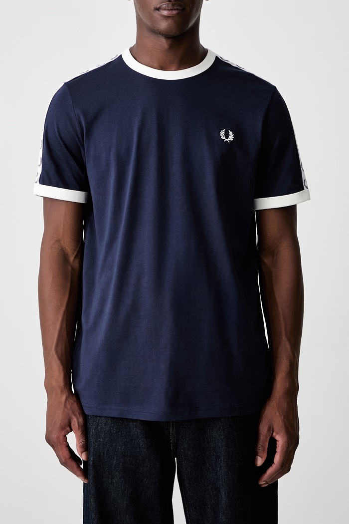 Fred Perry T-shirt męski bawełniany M4620.266 granatowy